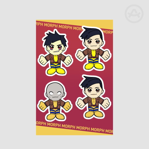 Morph X-Men Sticker Sheet