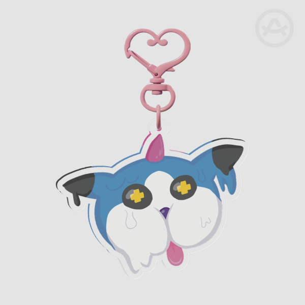 Woof! Meow! Popsicle Keychain