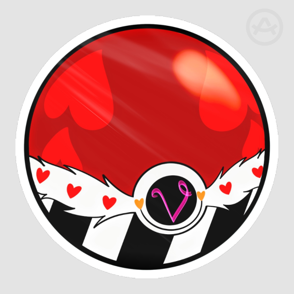 Valentino Pokeball Stickers