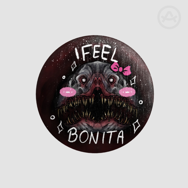 Iron Lung The monster "I Feel Bonita" Pin Button