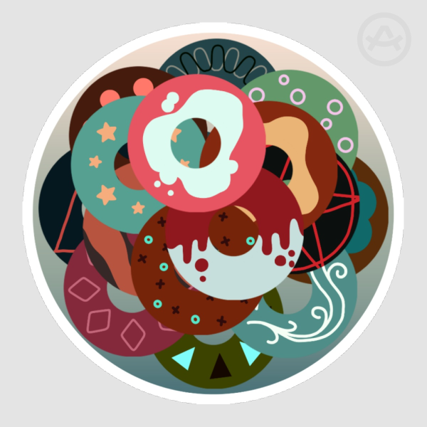 Night In The Woods-Donut Plate Sticker