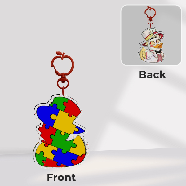 Limited Edition Lucifer Rubber Duckie Keychain