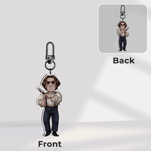 1982 Sweeney Todd Clear Acrylic Keychains