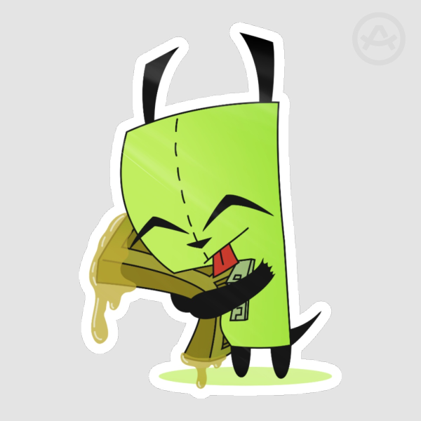 Gir-Waffle Hug Sticker