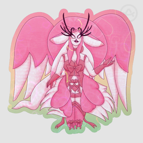 Speaker of God Valentines 26 sticker pink