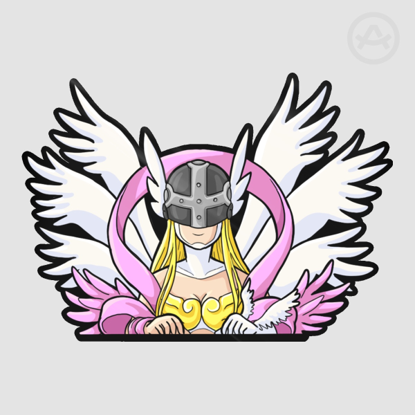 Angewomon Peeker Glossy Sticker