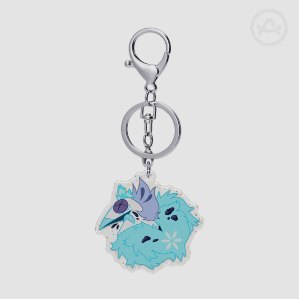 Andrealphus Epoxy Glitter Acrylic Keychains