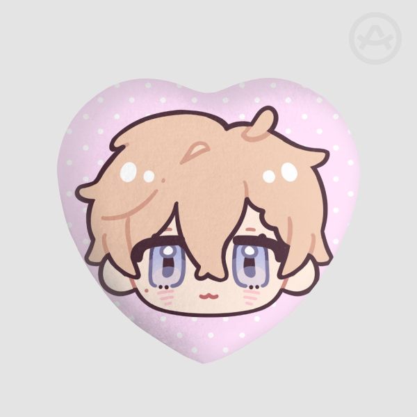Heathcliff Heart Plush Badge