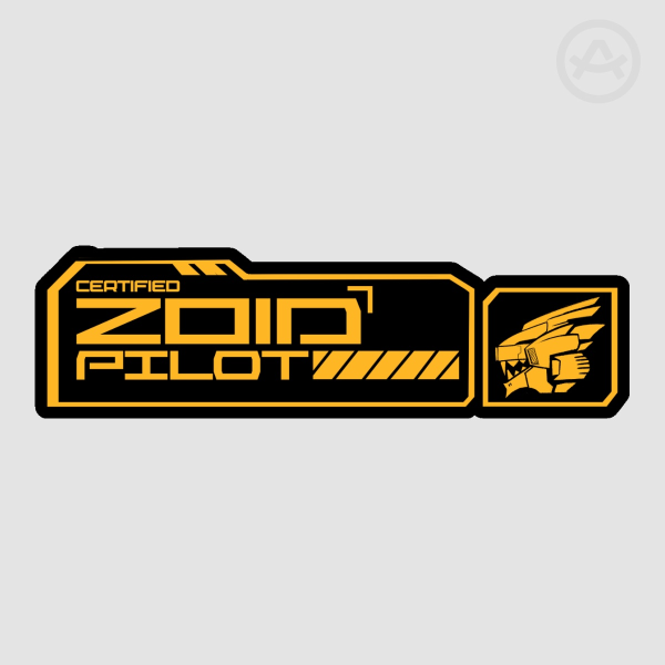 CERTIFIED ZOID PILOT - Die Cut Sticker
