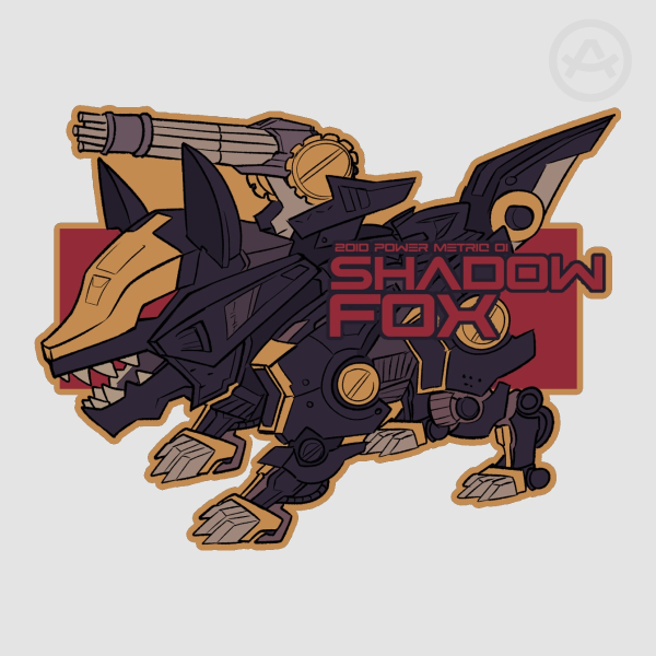 ZOIDS SHADOW FOX - Die Cut Sticker