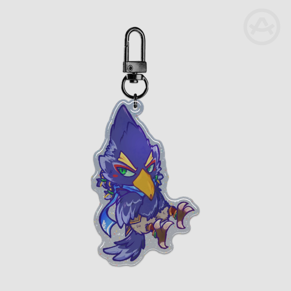 Revy Glitter  Epoxy Keychain