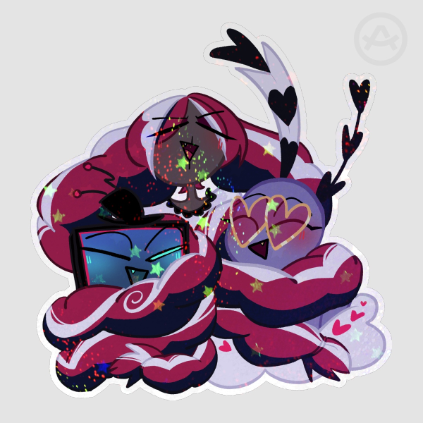 Velvette Hair Hug Sticker