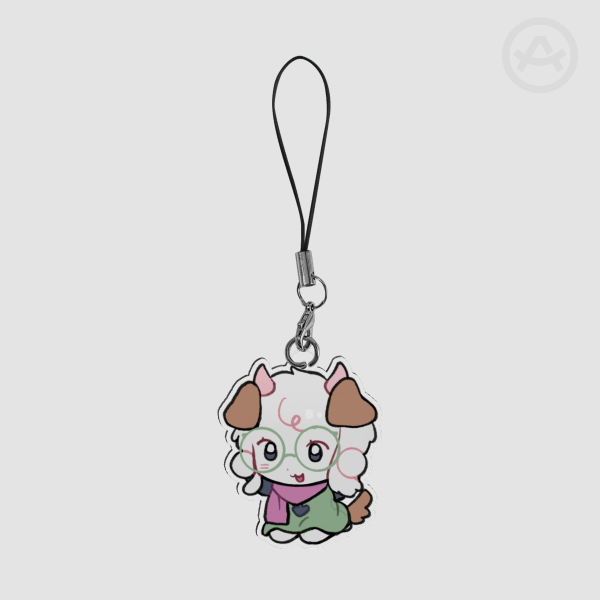 Ralsei Dog Phone Charm