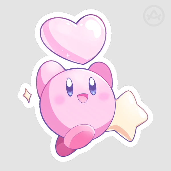 Kirby Sticker (Heart)