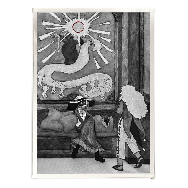 ISAT Two Coins AU Angel Art Board