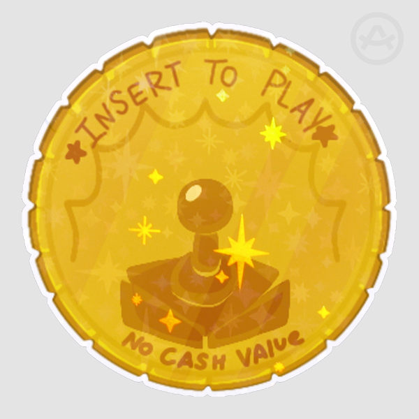 Isaiah's Arcade Token Sticker 👾