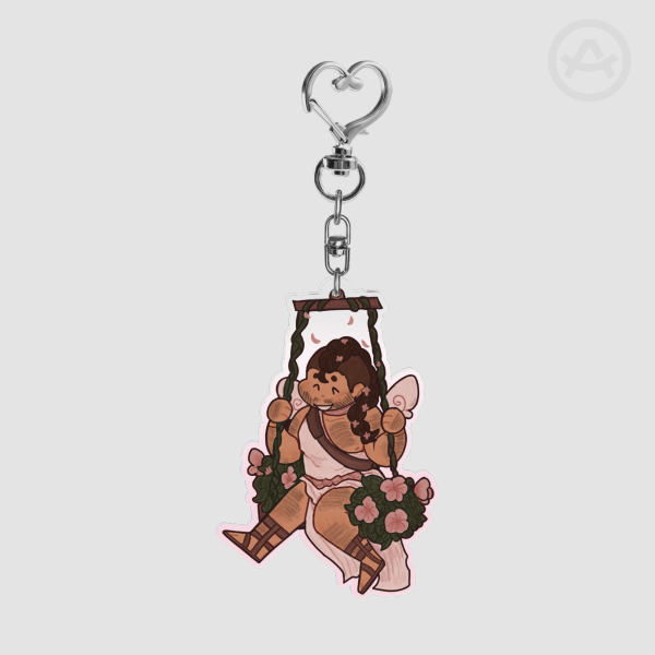Cupid Soap swing Clear Acrylic Keychain