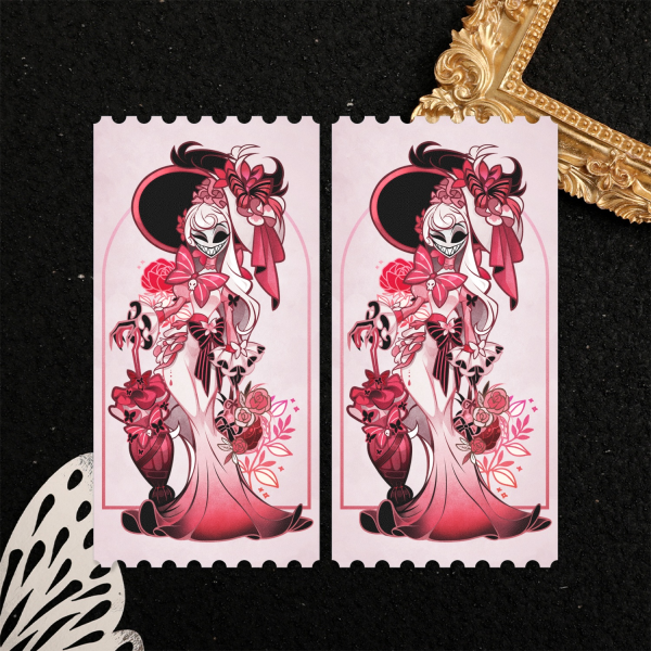 Hazbin Hotel White Dress Rosie Holographic Photocards