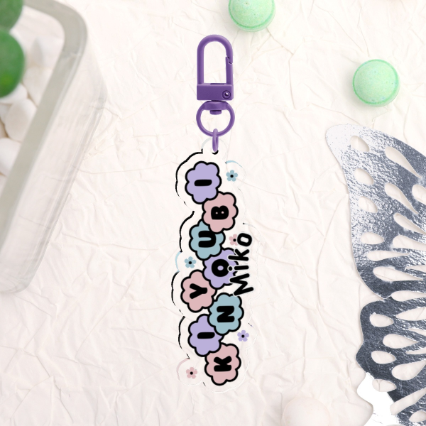 Kinyoubi Miko Old Logo Acrylic Keychain