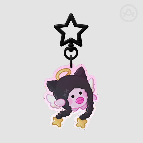 xdinary monsters glitter acrylic keychain - gaon