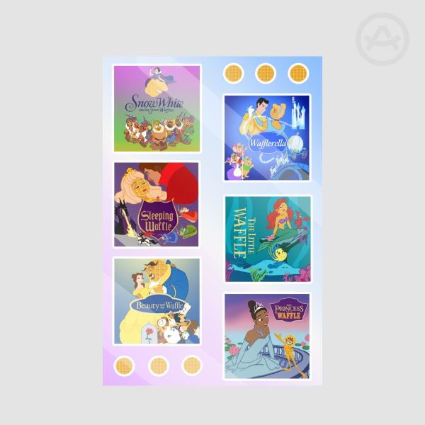 Waffle Princesses (Parody) - Stickers Sheet