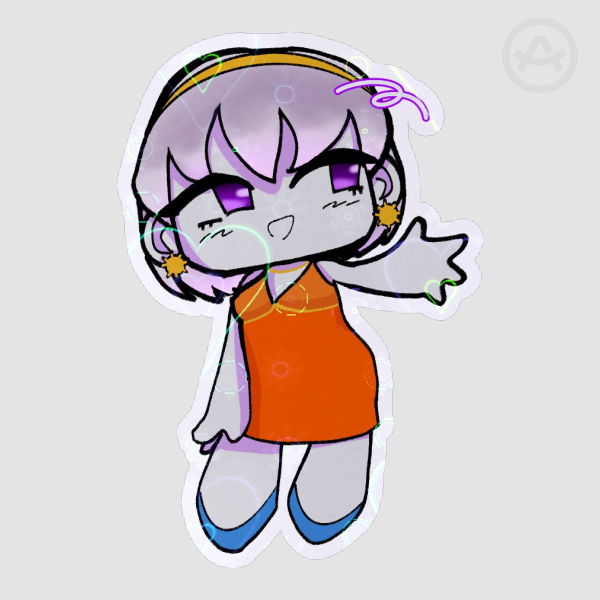 [HS] Date Dress Gal Sticker