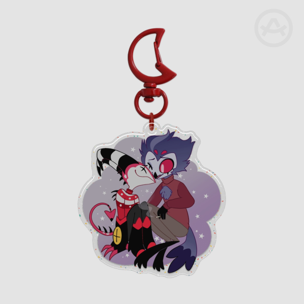 Stolas and Blitz Epoxy Glitter Acrylic Keychains