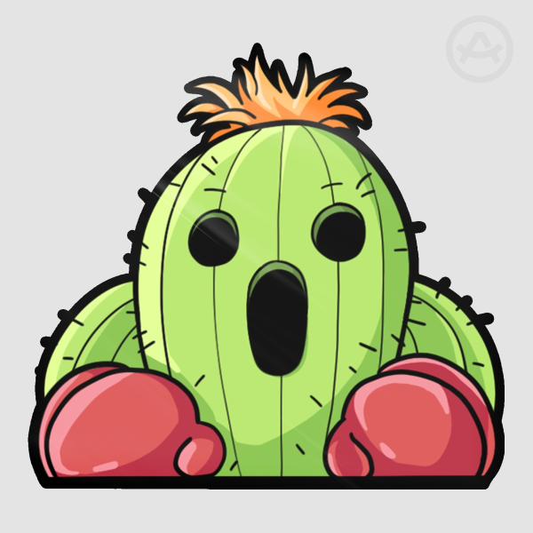 Togemon Peeker Glossy Sticker