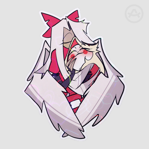 Vaggi + Charlie embrace sticker