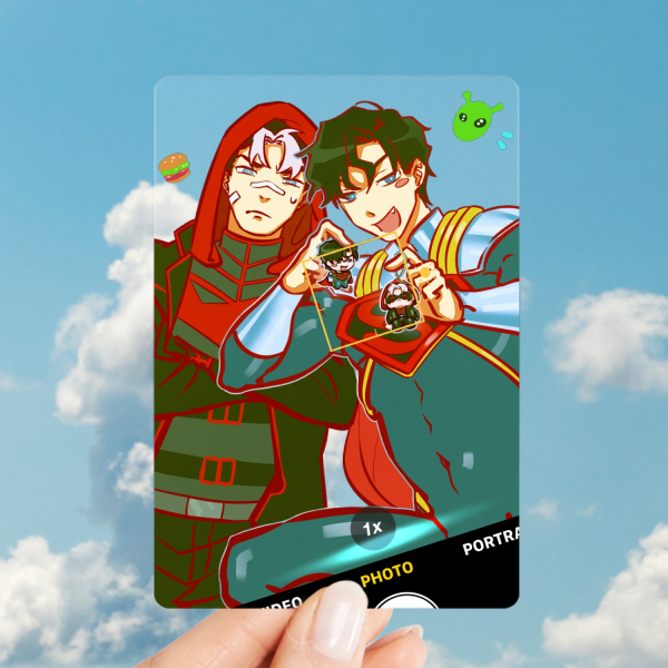 DC COMICS | Superboy-Prime & Red Hood Plastic Transparent Photocard
