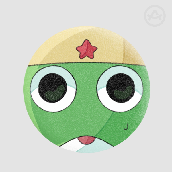Keroro Plush Badge