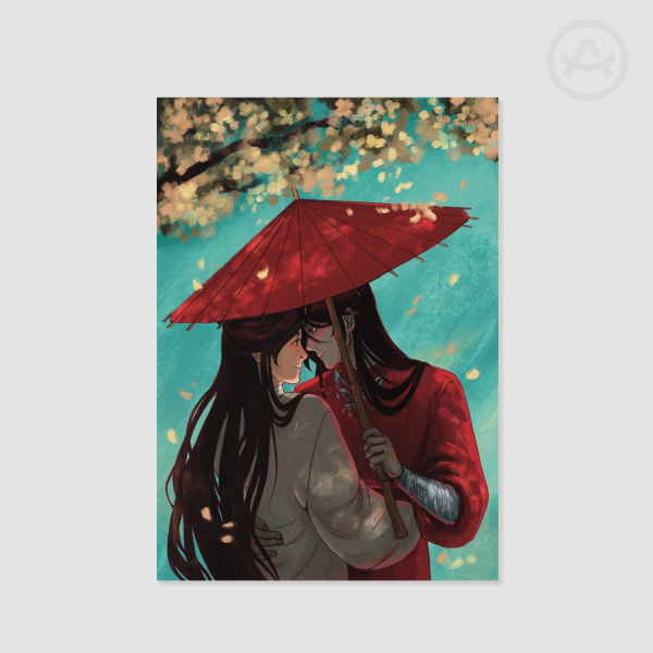 Under the blossoms (A4 print)