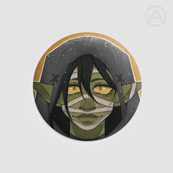 [ CRITICAL ROLE ] Nott the Brave Glitter Button