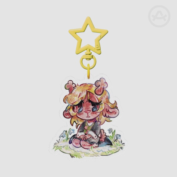 deltarune noelle acrylic keychain