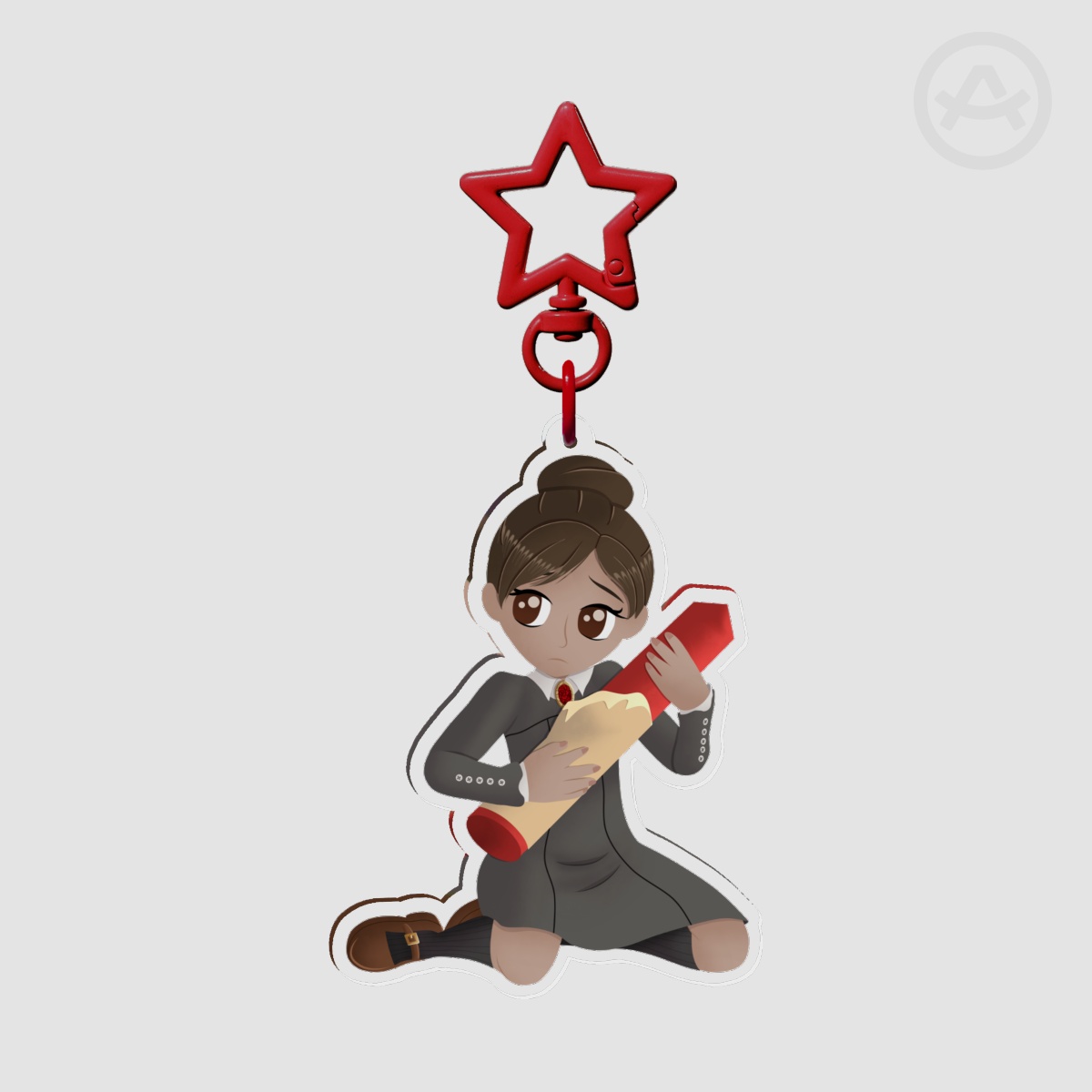 It's a Bright Red Crayon! 8cm Keychain