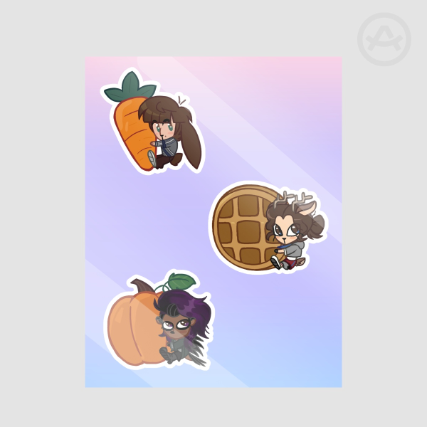 D20 Trio Sticker Sheet
