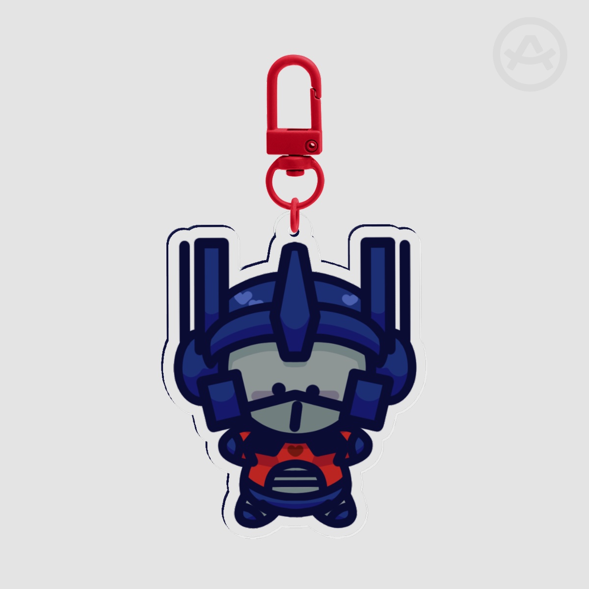 Optimus Prime Pebble Keychain