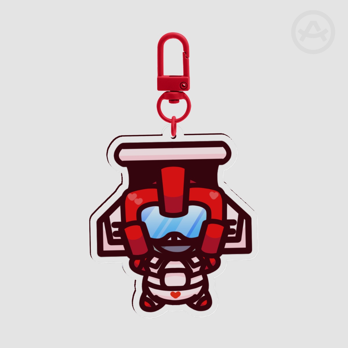 Swerve Pebble Keychain
