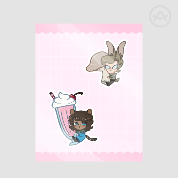 High School Sweethearts Sticker Sheet