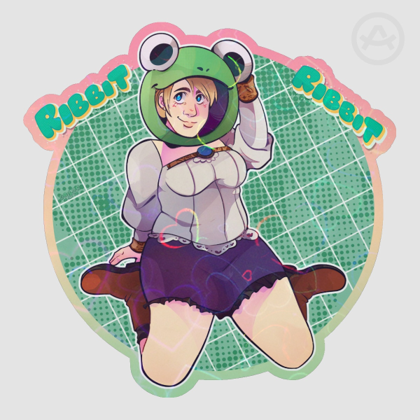Our Lord & Savior Froggy Fiona! Sticker
