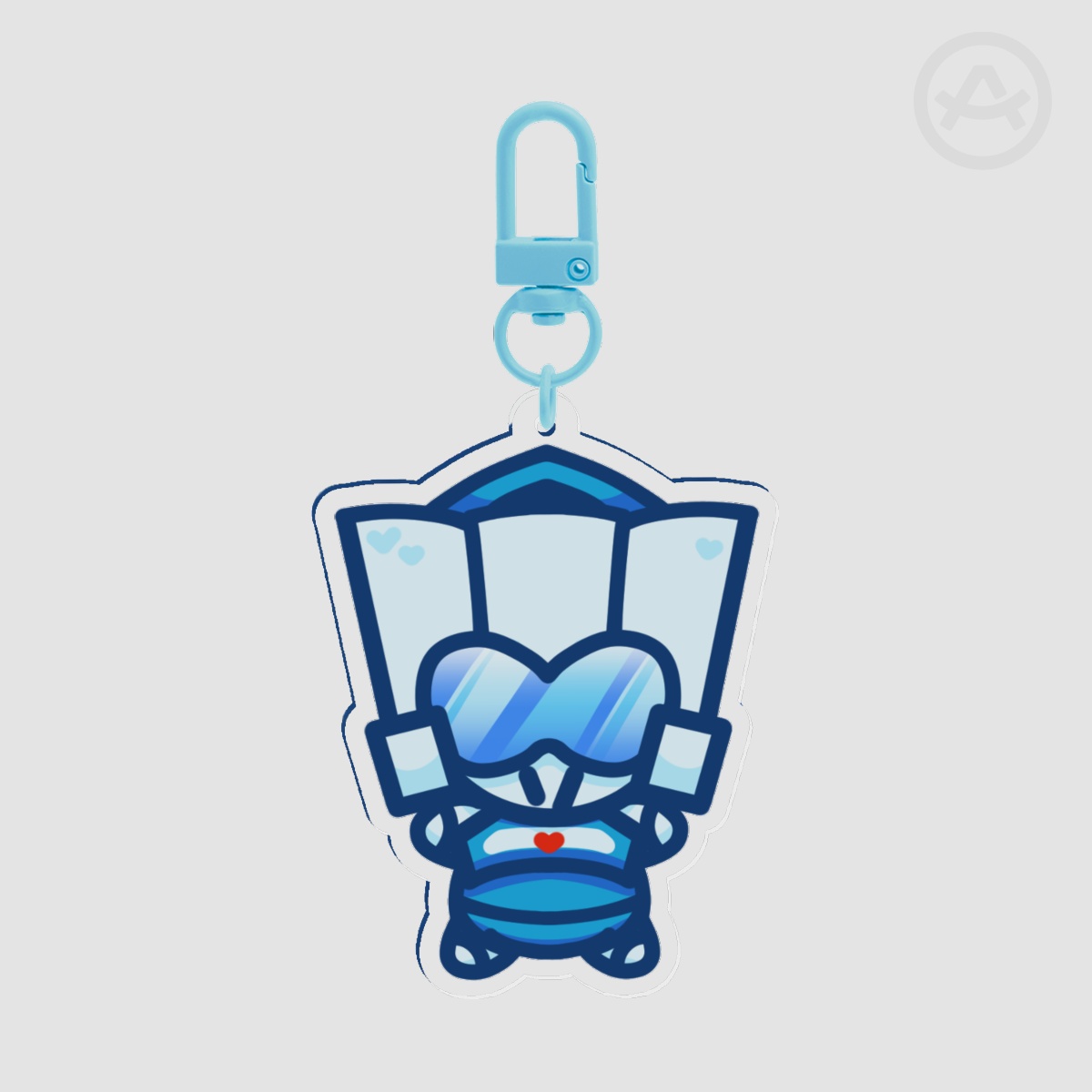 Tailgate Pebble Keychain