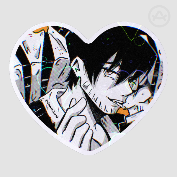 Heart Nicholas D Wolfwood - Die Cut Sticker