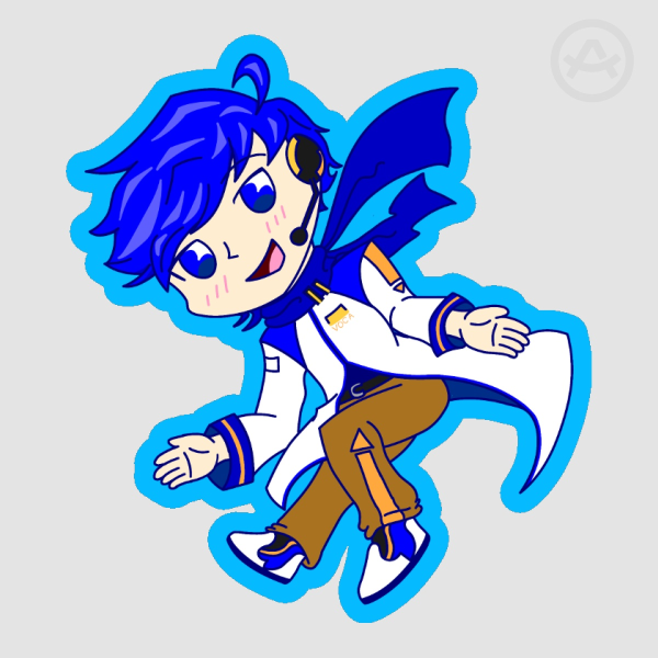 Vocaloid1 KAITO Die Cut Sticker