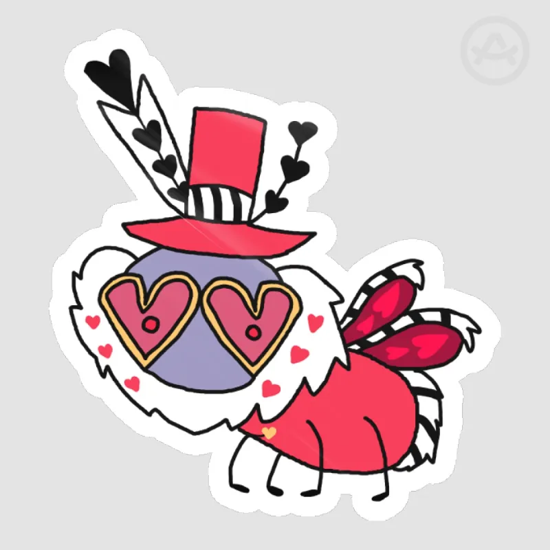 Chibi Moth Valentino Sticker by Starmouse - ACGGOODS