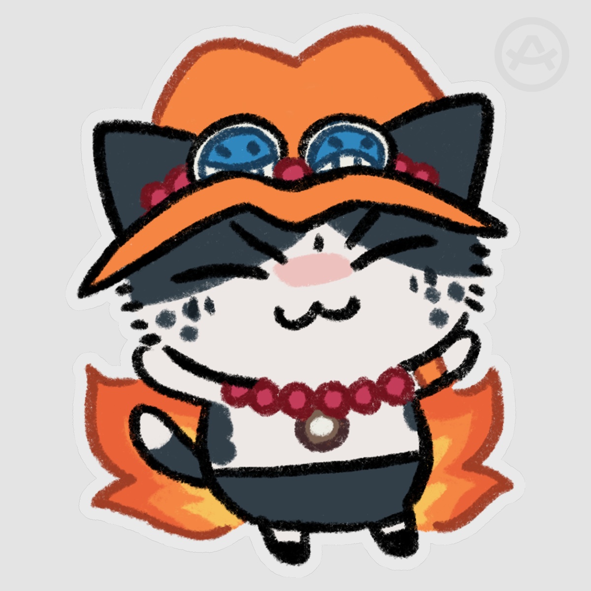 (One piece Chiikawa) Portgas D Ace