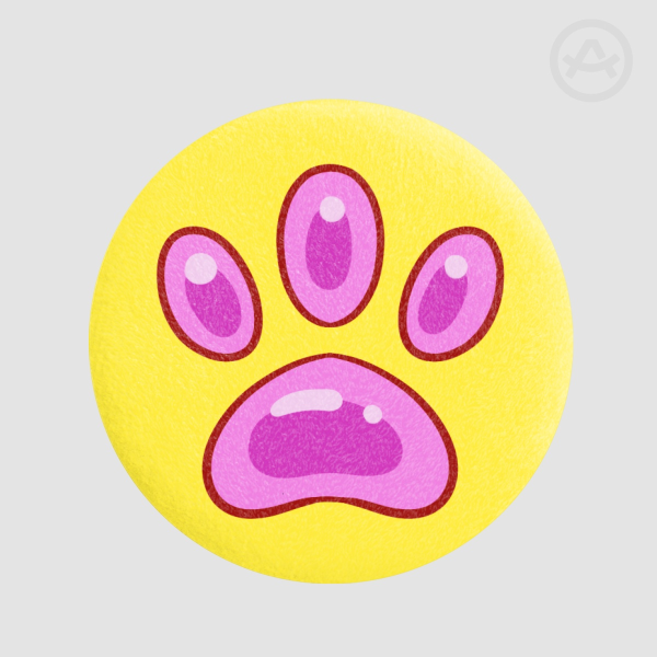 Silly's Paw Plush Badge