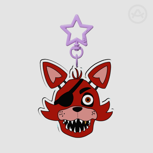 Foxy the Pirate Acrylic Keychains