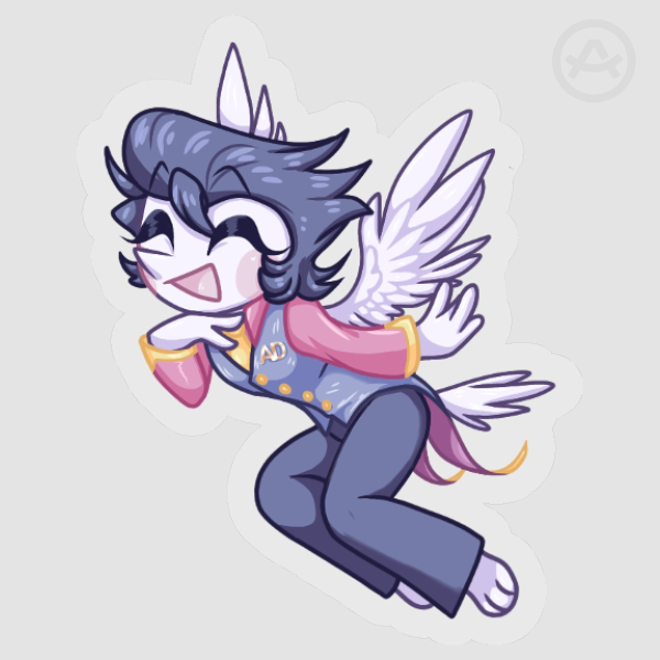 Cherub Spamton Clear PET Vinyl Die Cut Stickers