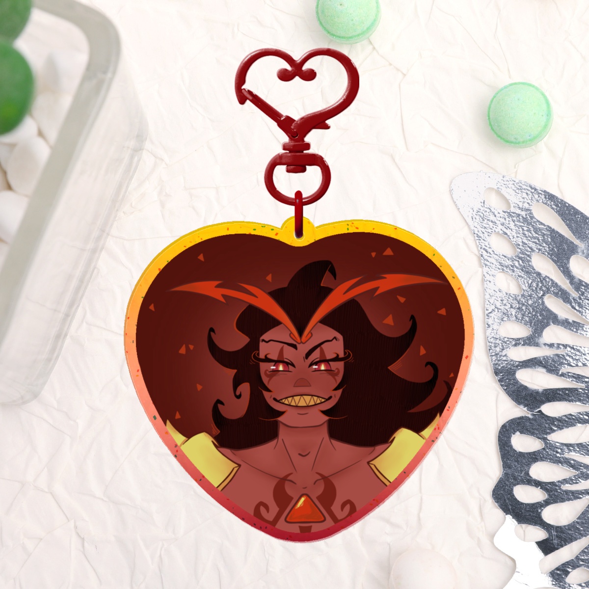 Burning Spice Keychain