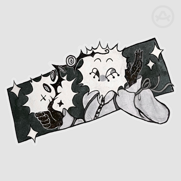 ISAT Loop Heads or Tails? Vinyl Sticker